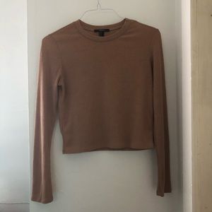 Brown long sleeve top
